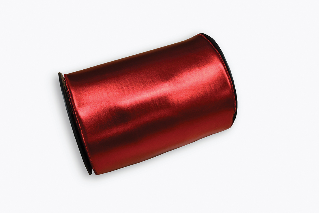 FIOCCO LYDIA 46CM. X4,5MT. ROSSO METAL.