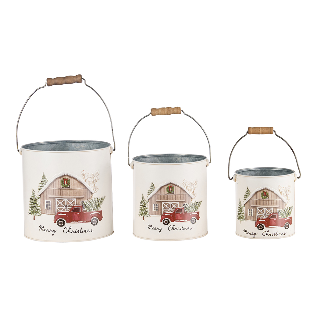 VASO LATTA S/3PZ. D12-15-18 H12,5-15,5-15CM. BIANCO