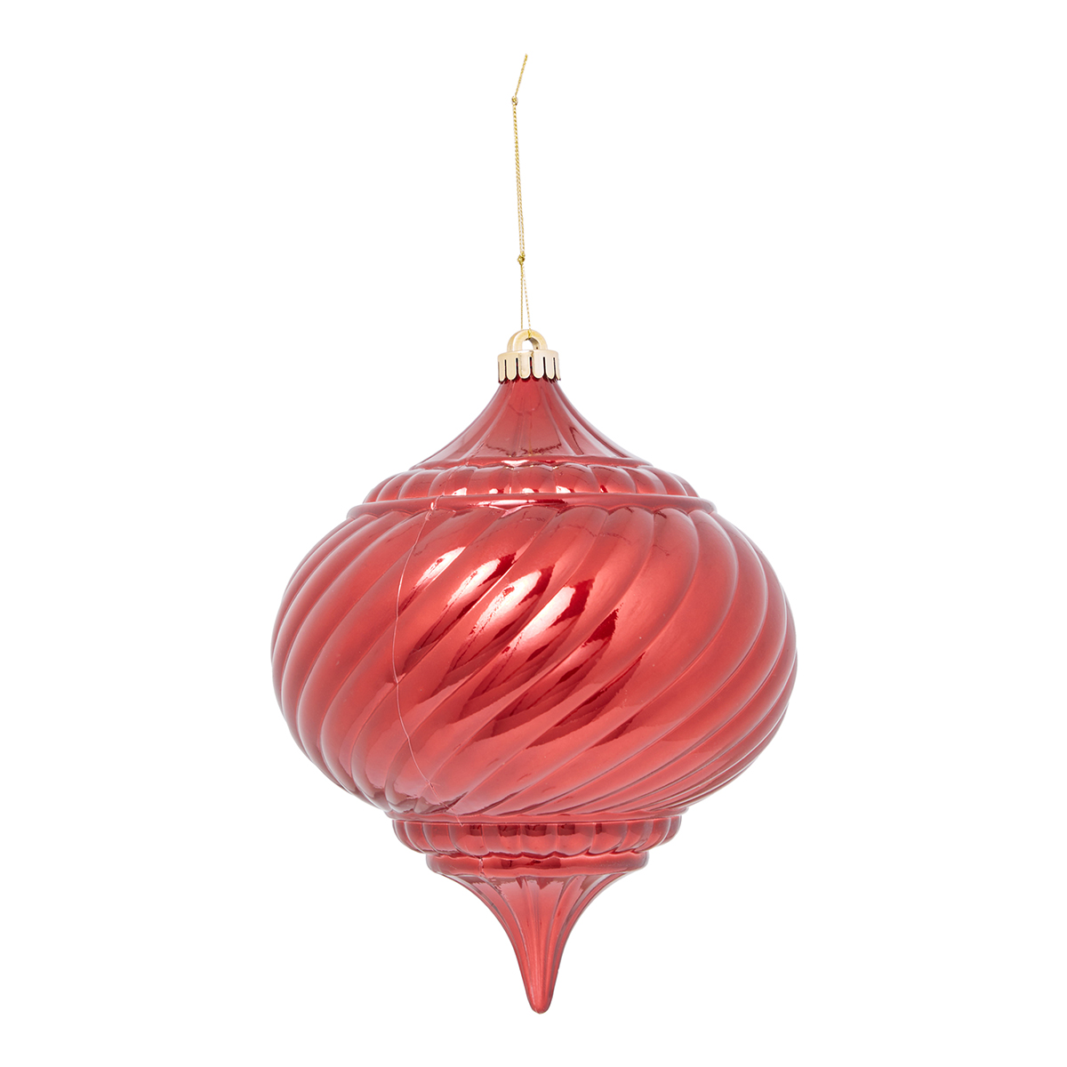 SFERA PLAST.A GOCCIA RIGATA GR. D20 H25CM. RED