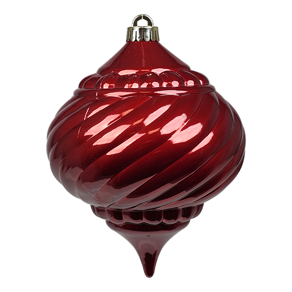 SFERA PLAST. A GOCCIA RIGATA D15 H20CM. RED