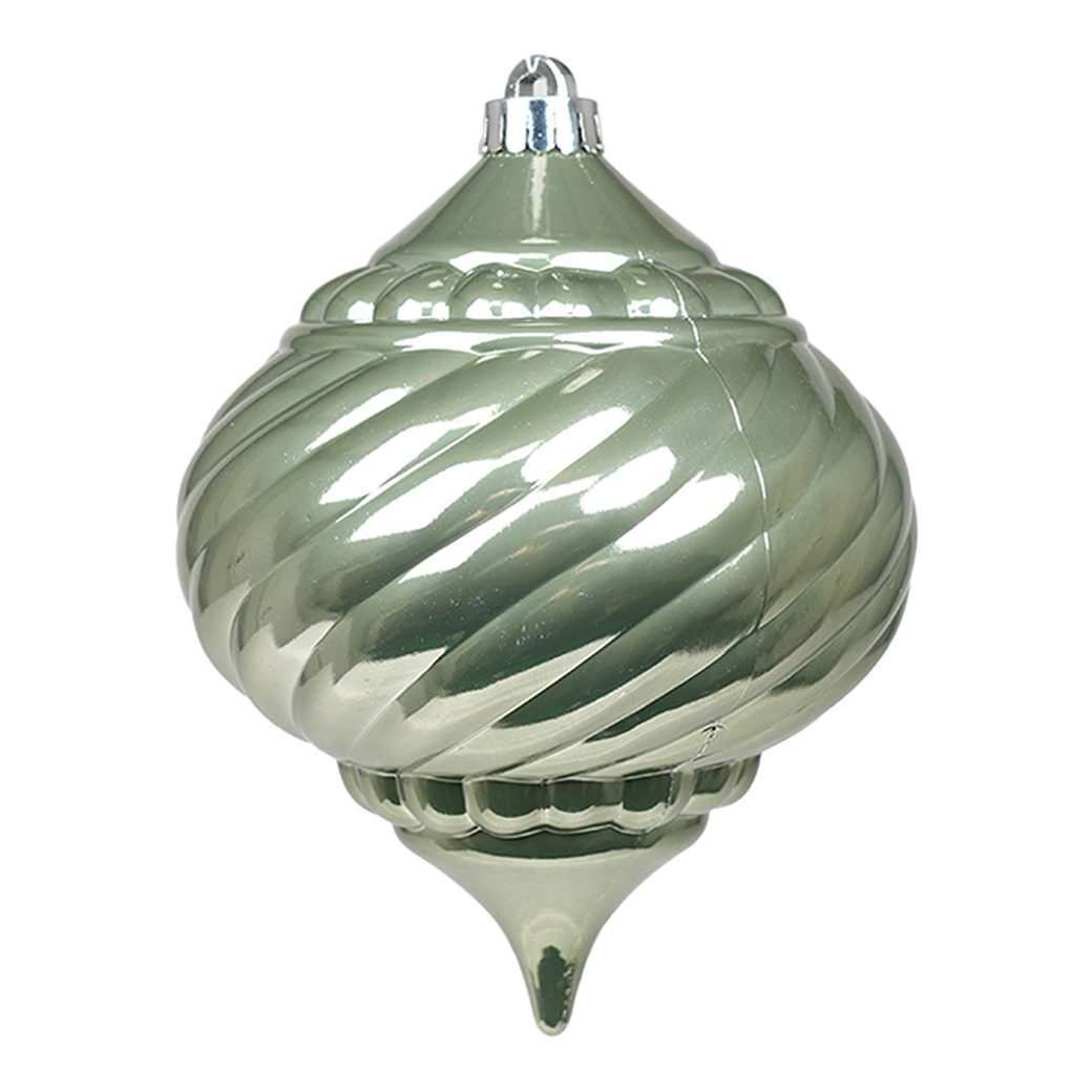 SFERA PLAST. A GOCCIA RIGATA D15 H20CM. SAGE