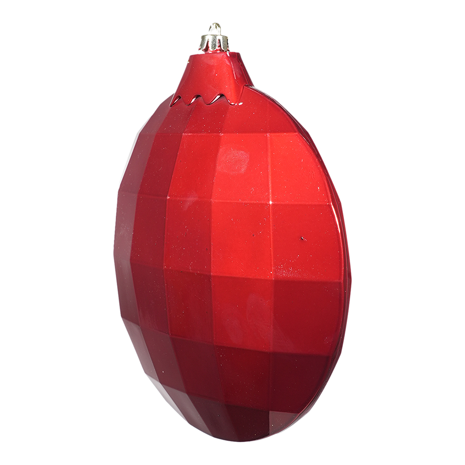 SFERA PLAST.SCHIACC. D19,5X6,5 H22CM. RED