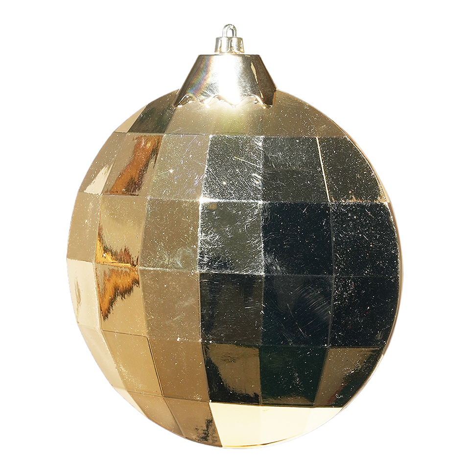 SFERA PLAST.SCHIACC. D19,5X6,5 H22CM. GOLD
