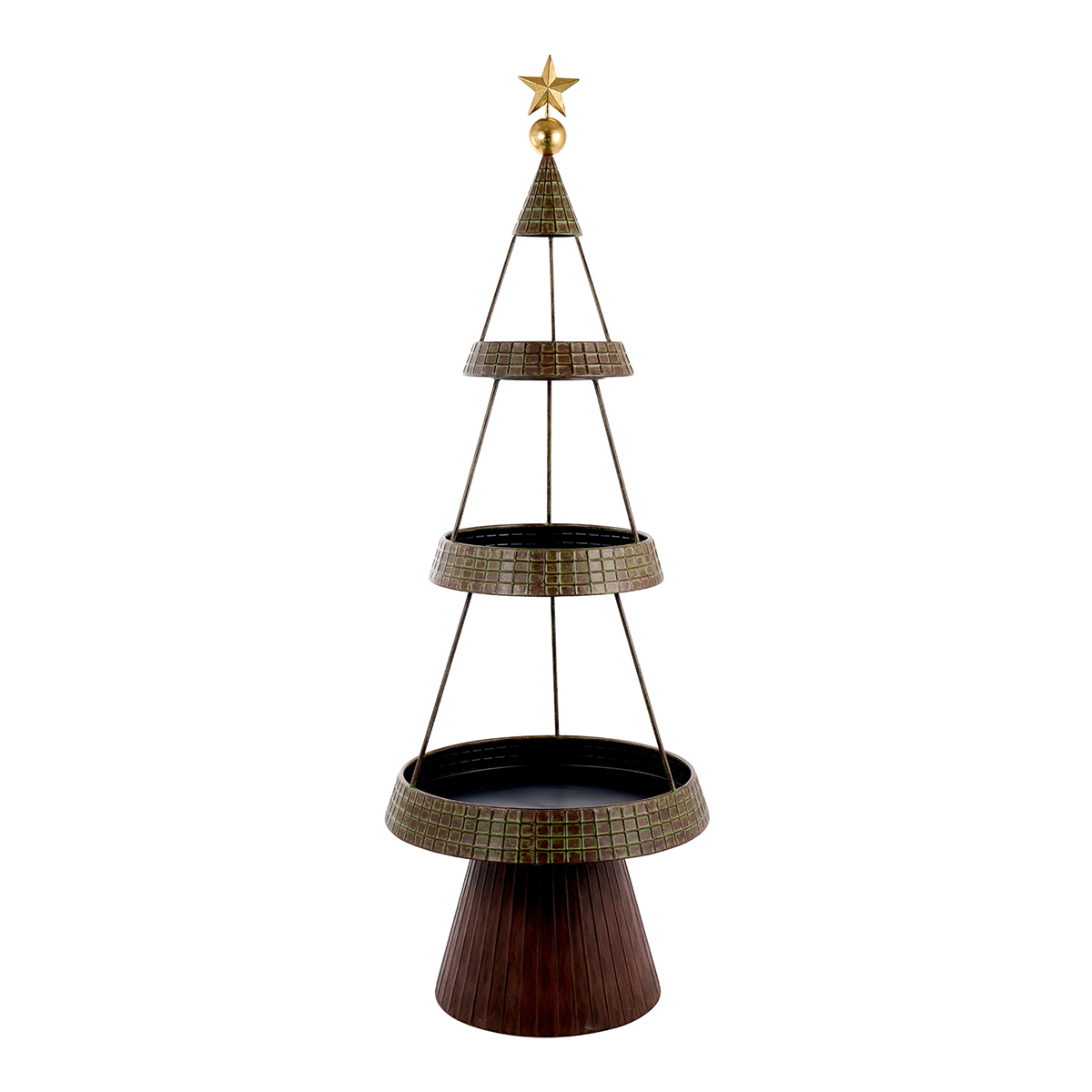 ALBERO MET. C/3RIPIANI D70 H200CM.