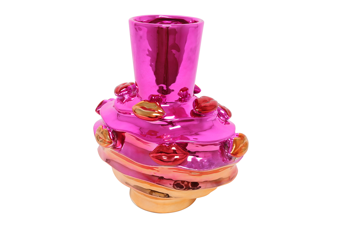 VASO GLAMOUR C/LABBRA D31X21 H33CM. ---NETTO---