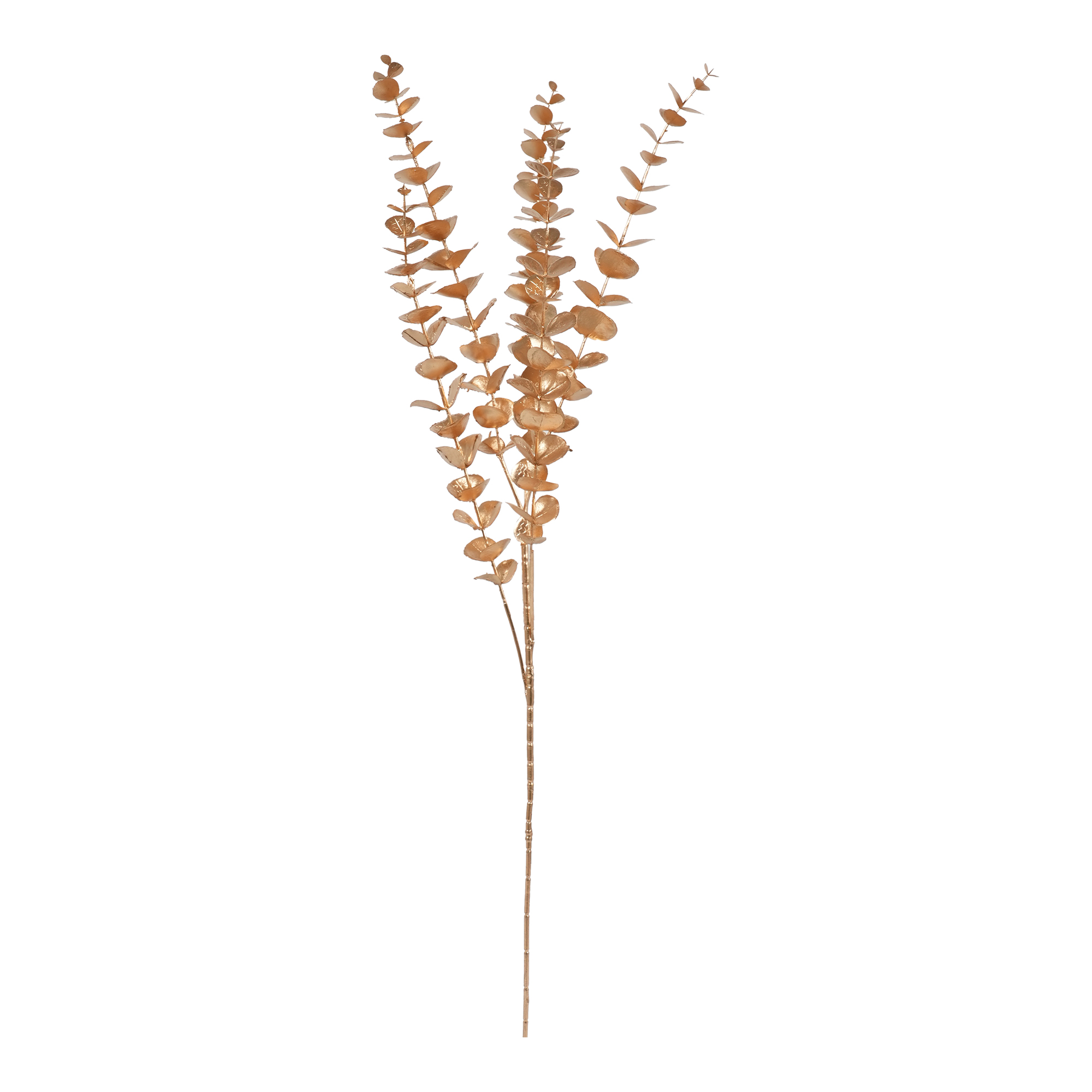 RAMO EUCALYPTO X5 85CM. 4PZ. ORO