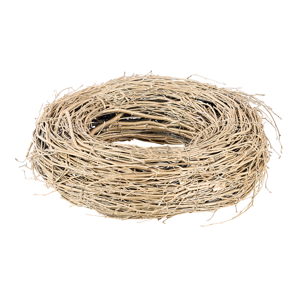 CORONA NATURALE D40CM. H13CM. CHAMP.