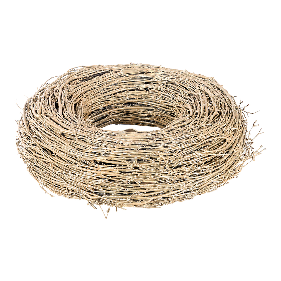CORONA NATURALE D50CM. H15CM. CHAMP.