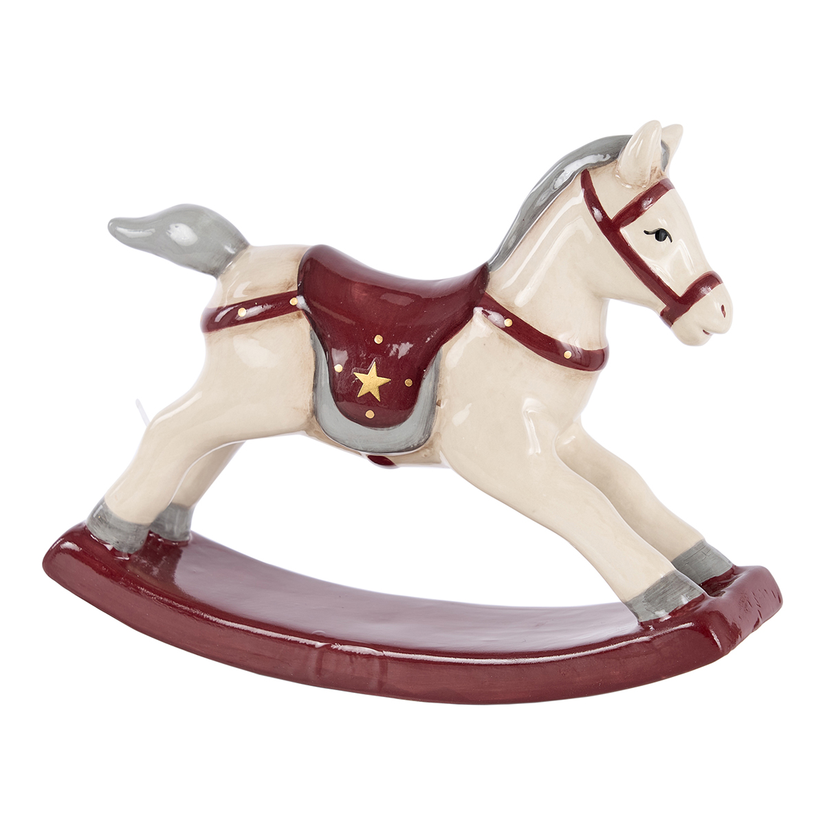 CAVALLUCCIO DONDOLO CERAM. 20X16 H16,5CM.
