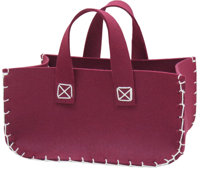 BORSA NORDIC FELTRO 38X28 H20CM. BORDEAUX