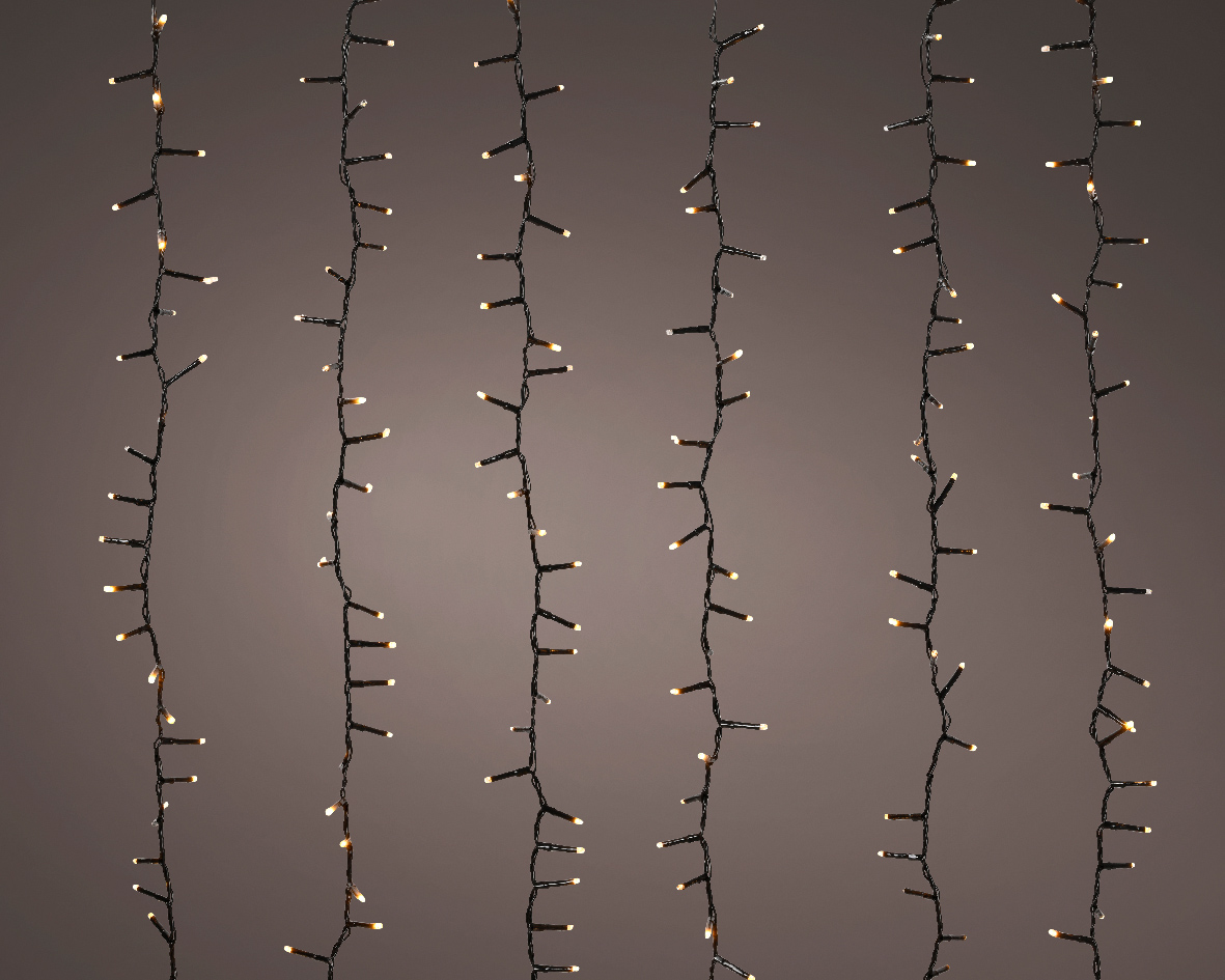 LUCI CASCATA 648LED 20MT. L50CM. MIX BIANCO CALDO