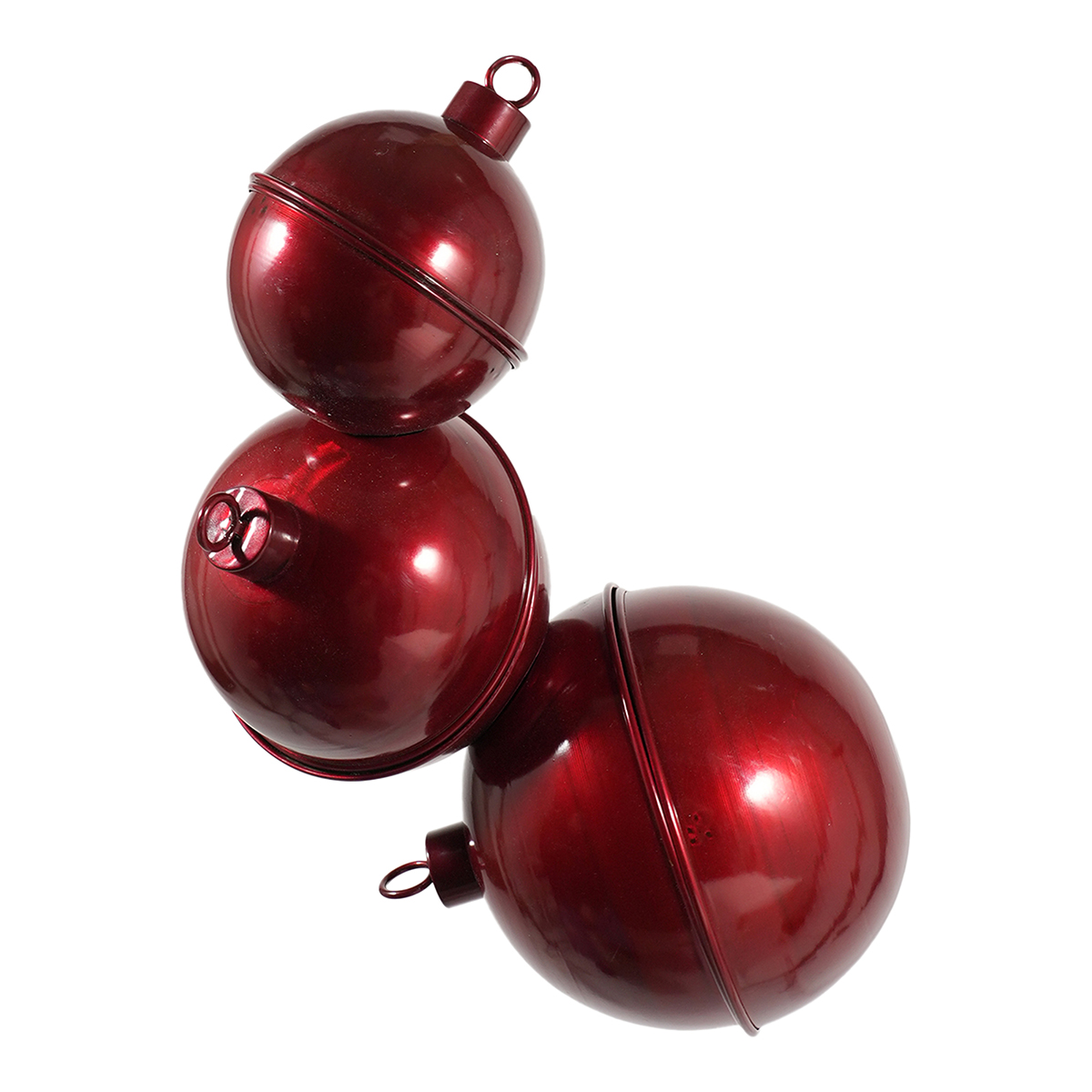 SFERE DI METALLO D24 H60CM. ROSSO