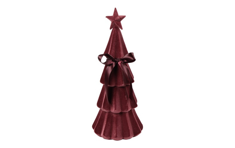 ALBERO VELVET D16,51 H39,37CM. BORDEAUX