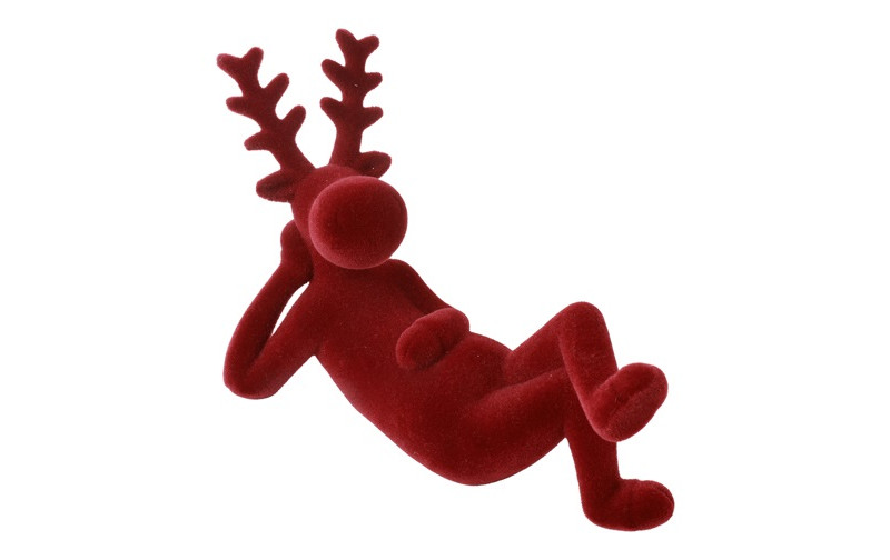ALCE SDRAIATA VELVET 15,24X15 H22,9CM. ROSSO SC.