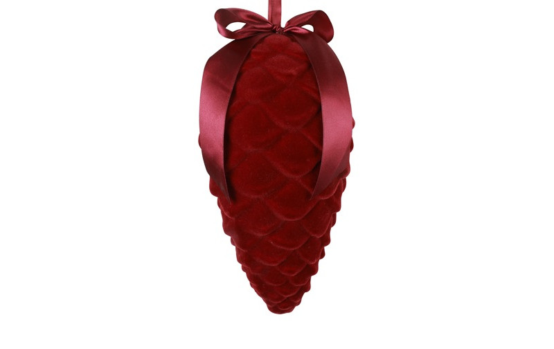 PIGNA VELVET C/FIOCCO D12 H28CM. BORDEAUX