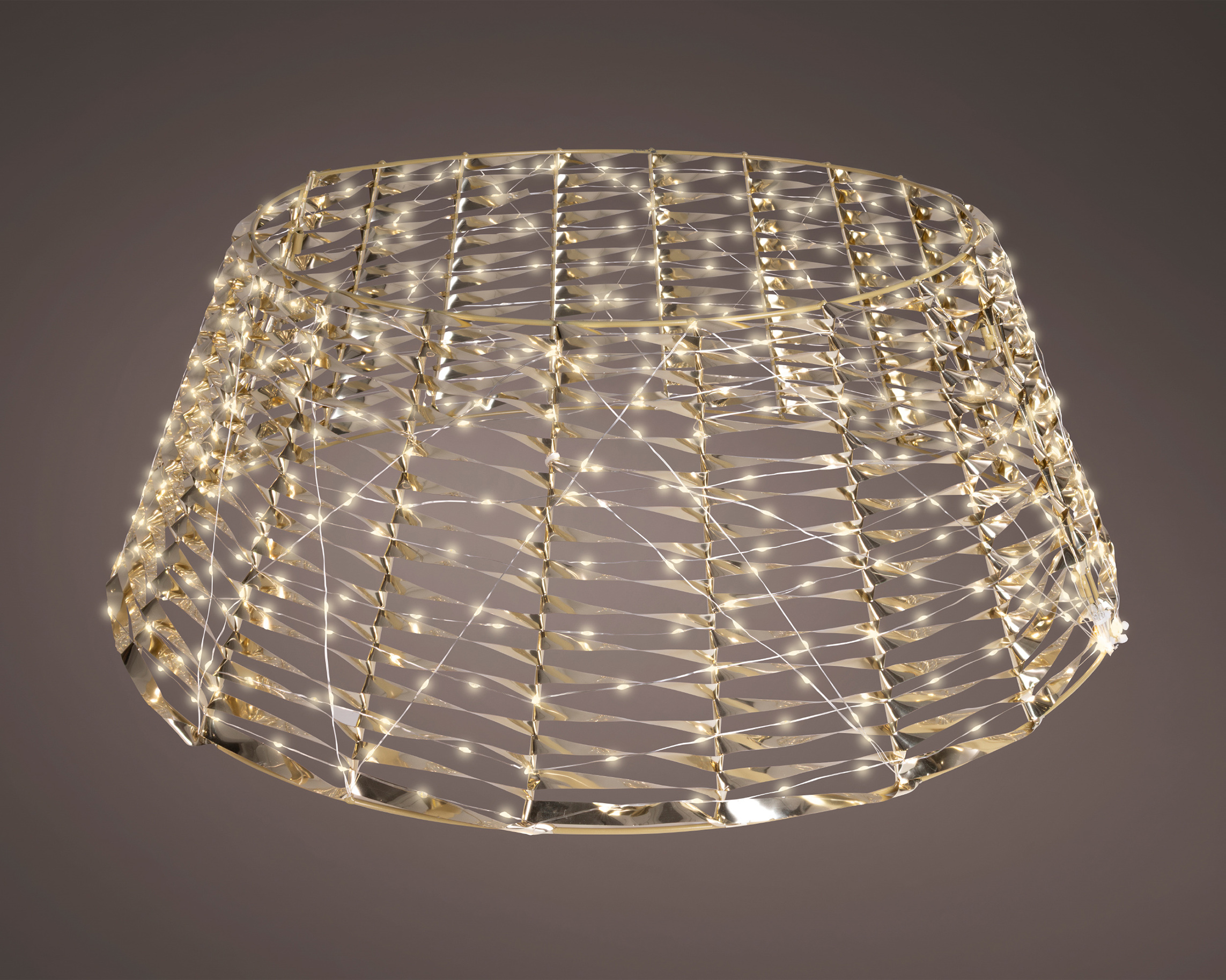 COPRIBASE ALBERO 400 LED D58 H28CM. ORO
