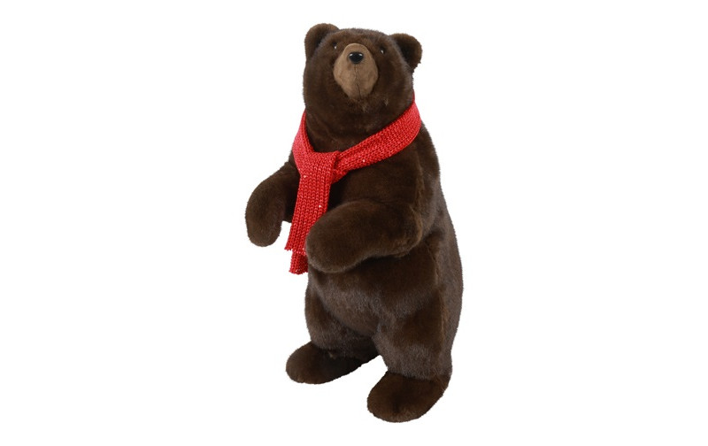 ORSO IN PIEDI 35X28 H65CM. MARRONE