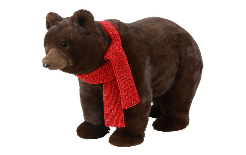 ORSO 58X23 H37CM. MARRONE