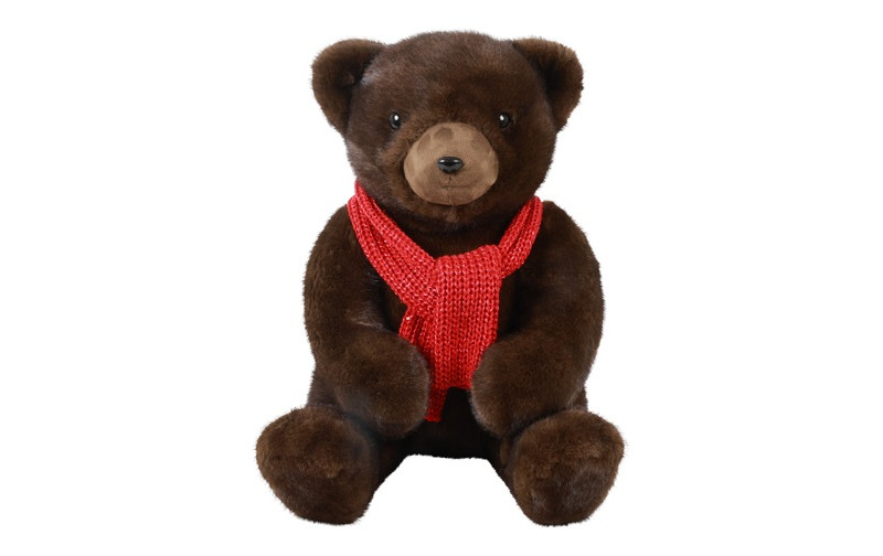 ORSO SEDUTO 31X27 H36CM. MARRONE