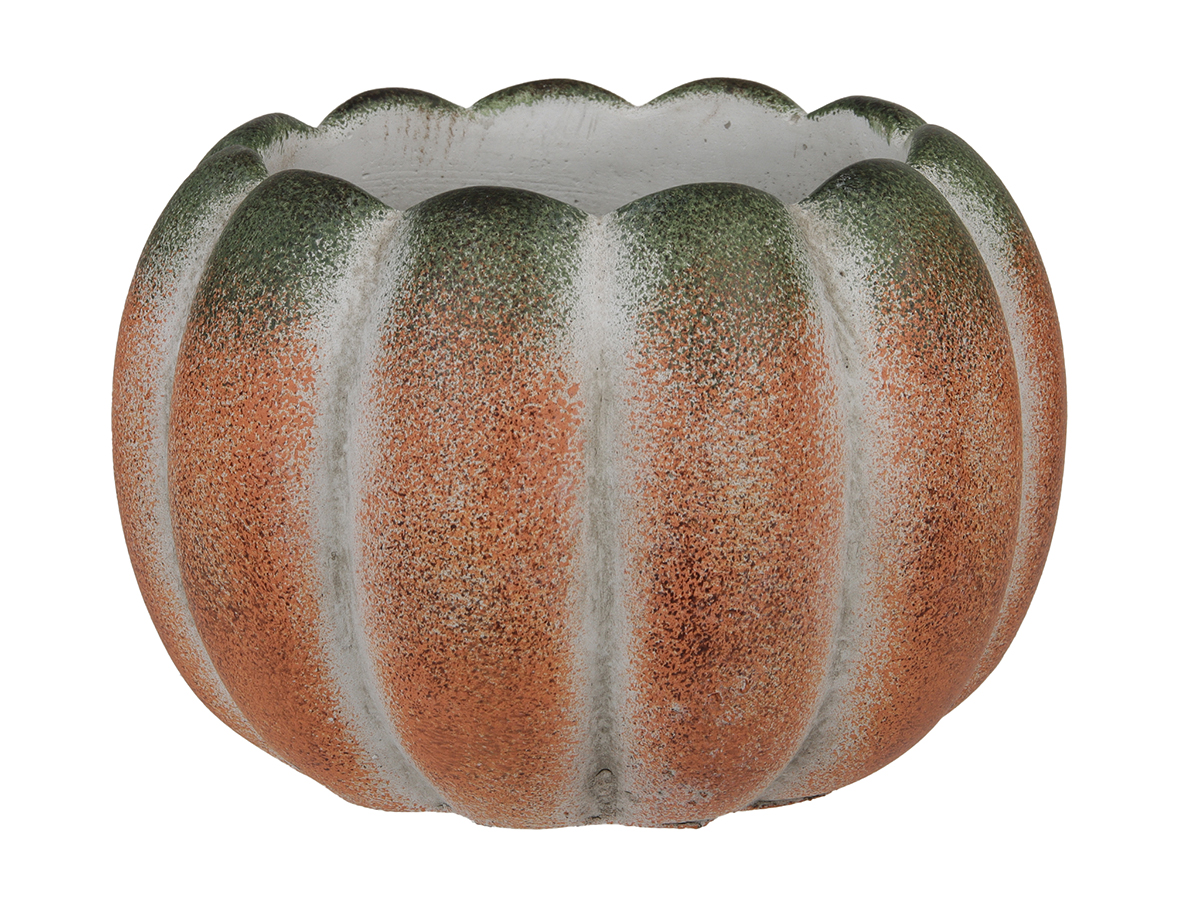 ZUCCA PORTAPIANTE CEMENTO D13,5 H9,5CM.