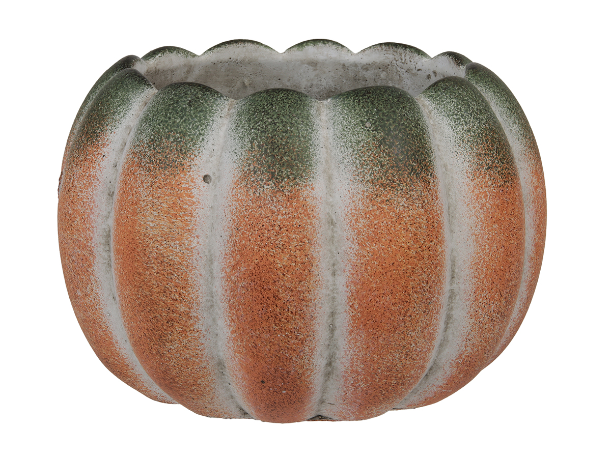 ZUCCA PORTAPIANTE CEMENTO D16 H11CM.
