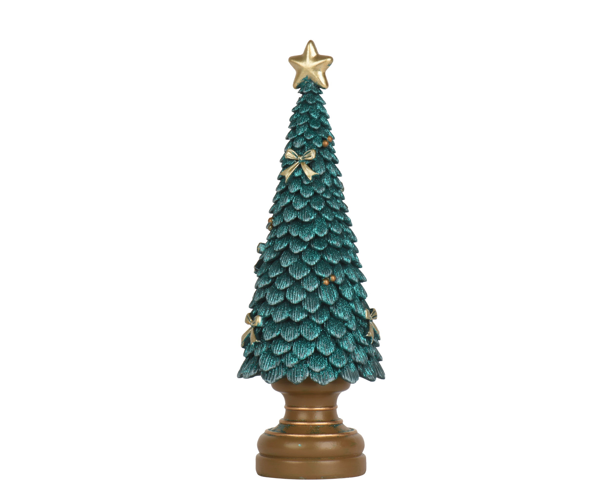ALBERO POLYR. D12 H36CM. VERDE SM.