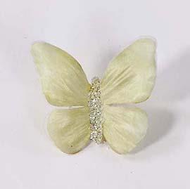 BUTTERFLY 2PZ. 10X10CM. LT GREEN