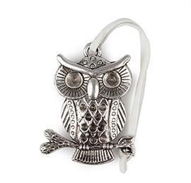 GUFO MET.C/NASTRO 8PZ. 4,5CM.SILBER