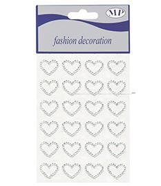 HEART DIAMOND 18MM. 24PZ. STICKERS