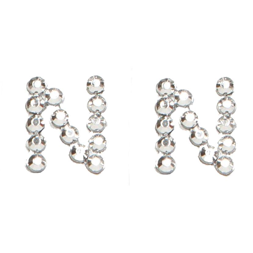 STICKERS LETTERA -N- 10MM. 25PZ. DIAMOND