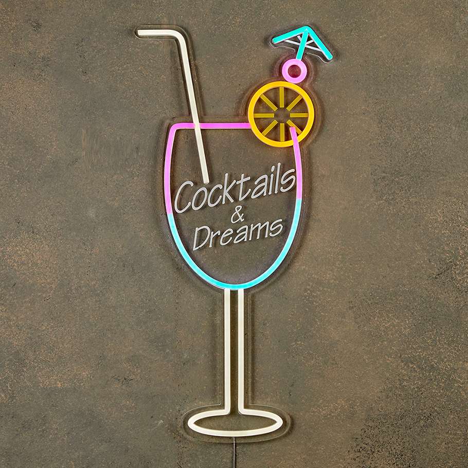 LUCE NEON COCKTAIL 28XH59,5CM.