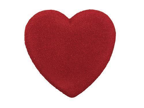 CUORE SABBIATO DA APP. D30CM. ROSSO