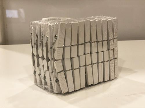 MOLLETTE 35MM.100PZ. LEGNO BIANCO