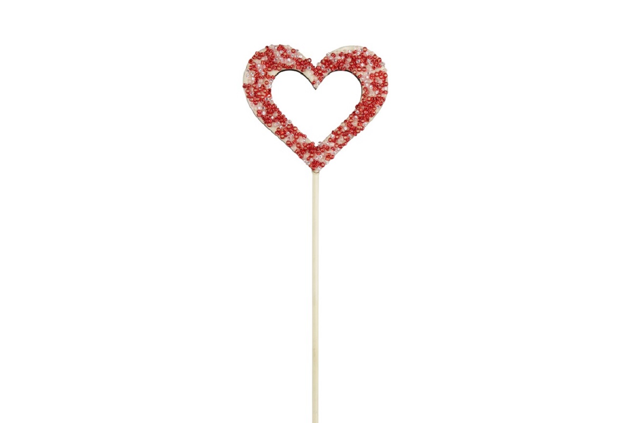 CUORE PICK APERTO C/PRALINE D7CM. 12PZ.