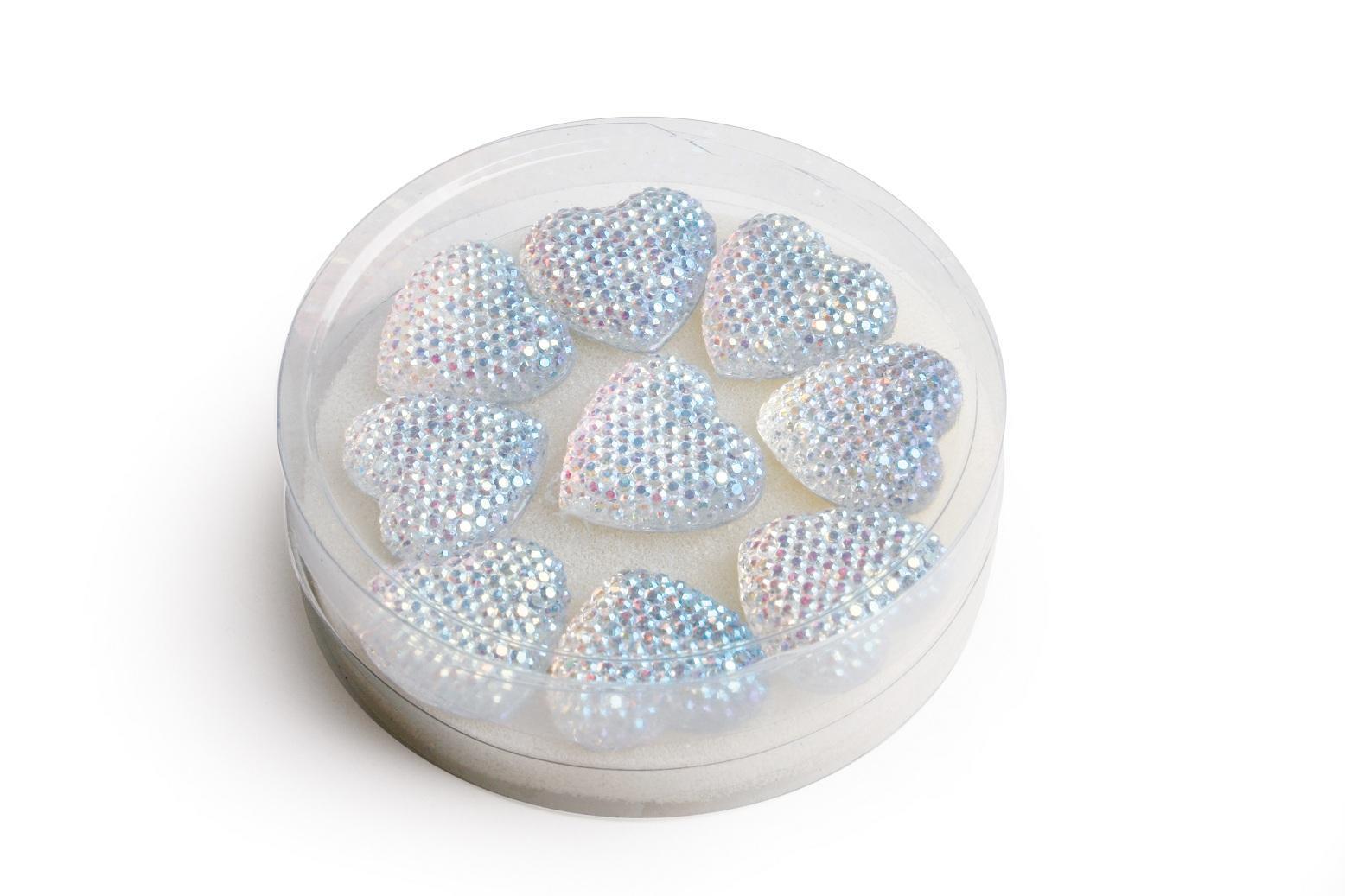CUORICINI DIAMOND D2CM. 24PEZZI CLEAR
