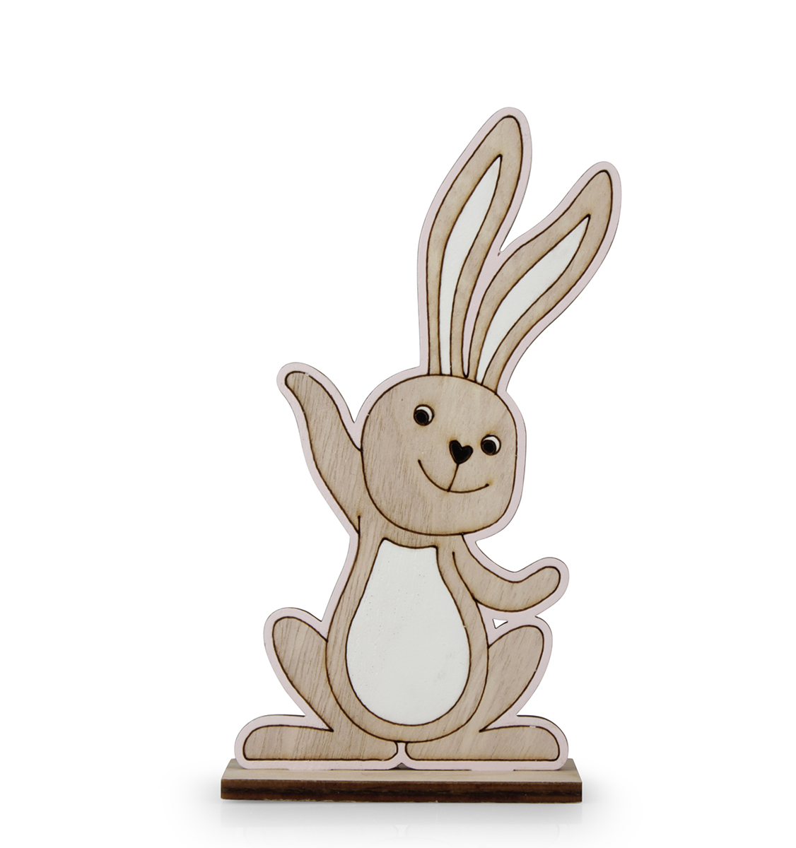 CONIGLIO LEGNO H15,4CM. 3PZ.