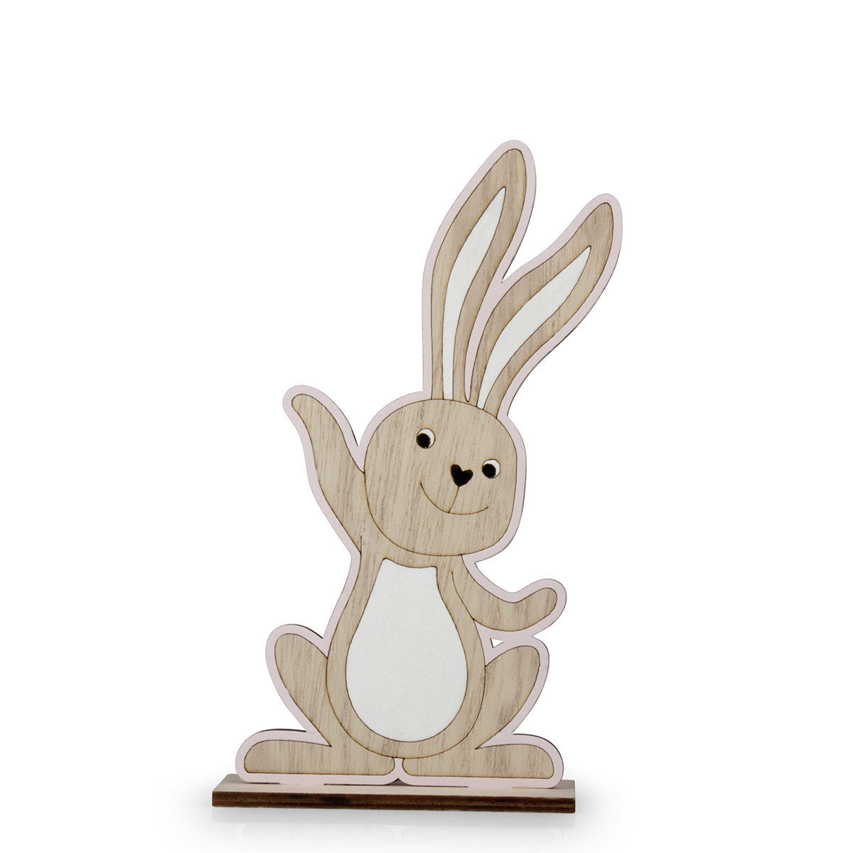 CONIGLIO LEGNO H20,5CM. 2PZ.