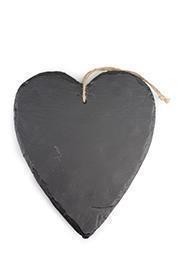 HEART STONE 3PZ. 28X23CM. BLACK
