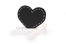 CUORE C/CUCITURA C/BASE LEGNO 20PZ. 6X5CM.