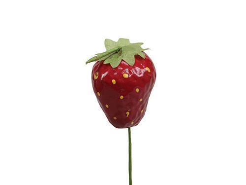 PICK C/FRAGOLA 4CM. 12PZ. ROSSO
