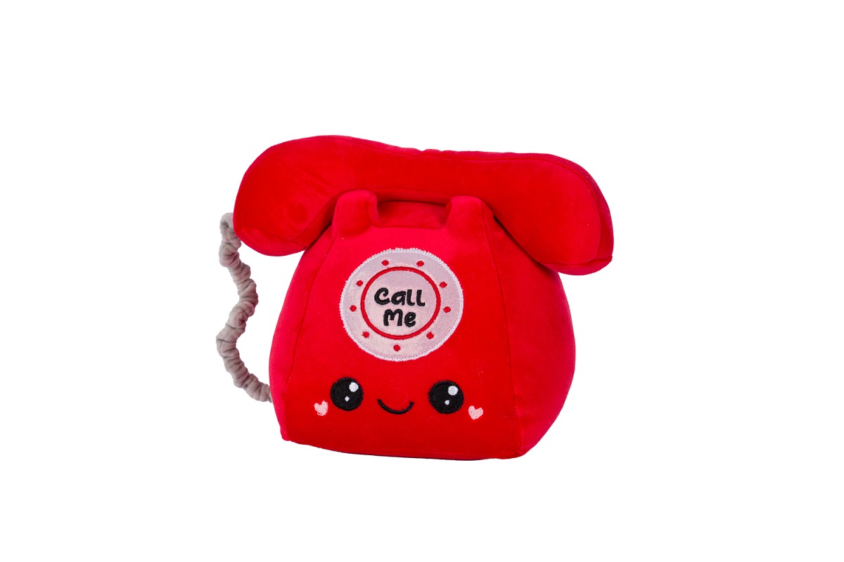 TELEFONO PELUCHE CALL ME 20CM. ROSSO