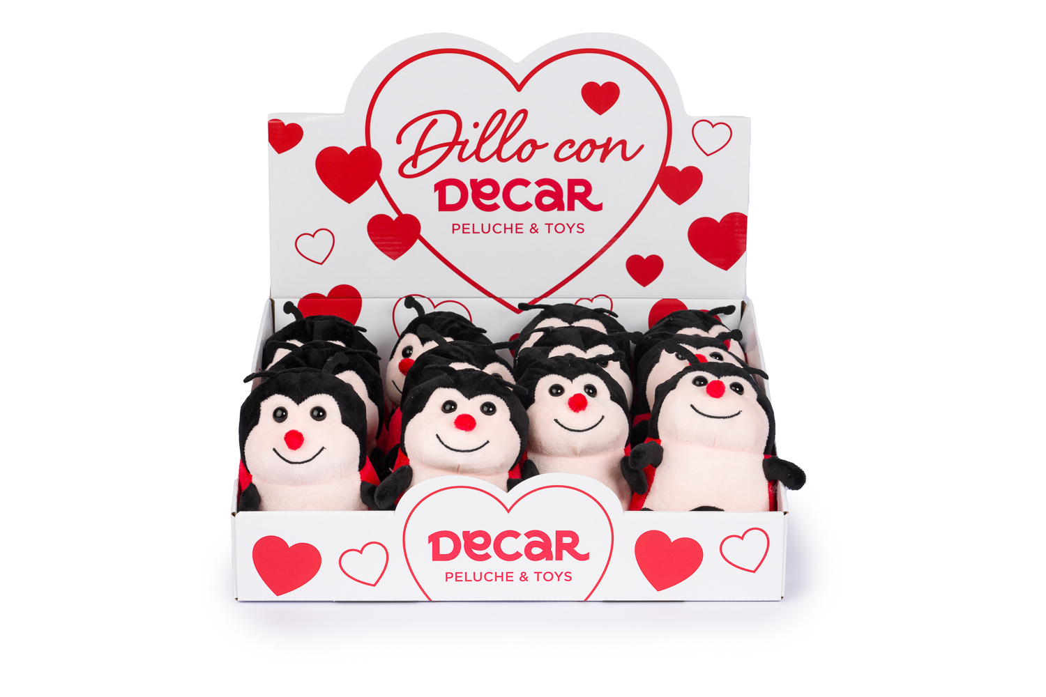 COCCINELLA PELUCHE H16CM. 2PZ.
