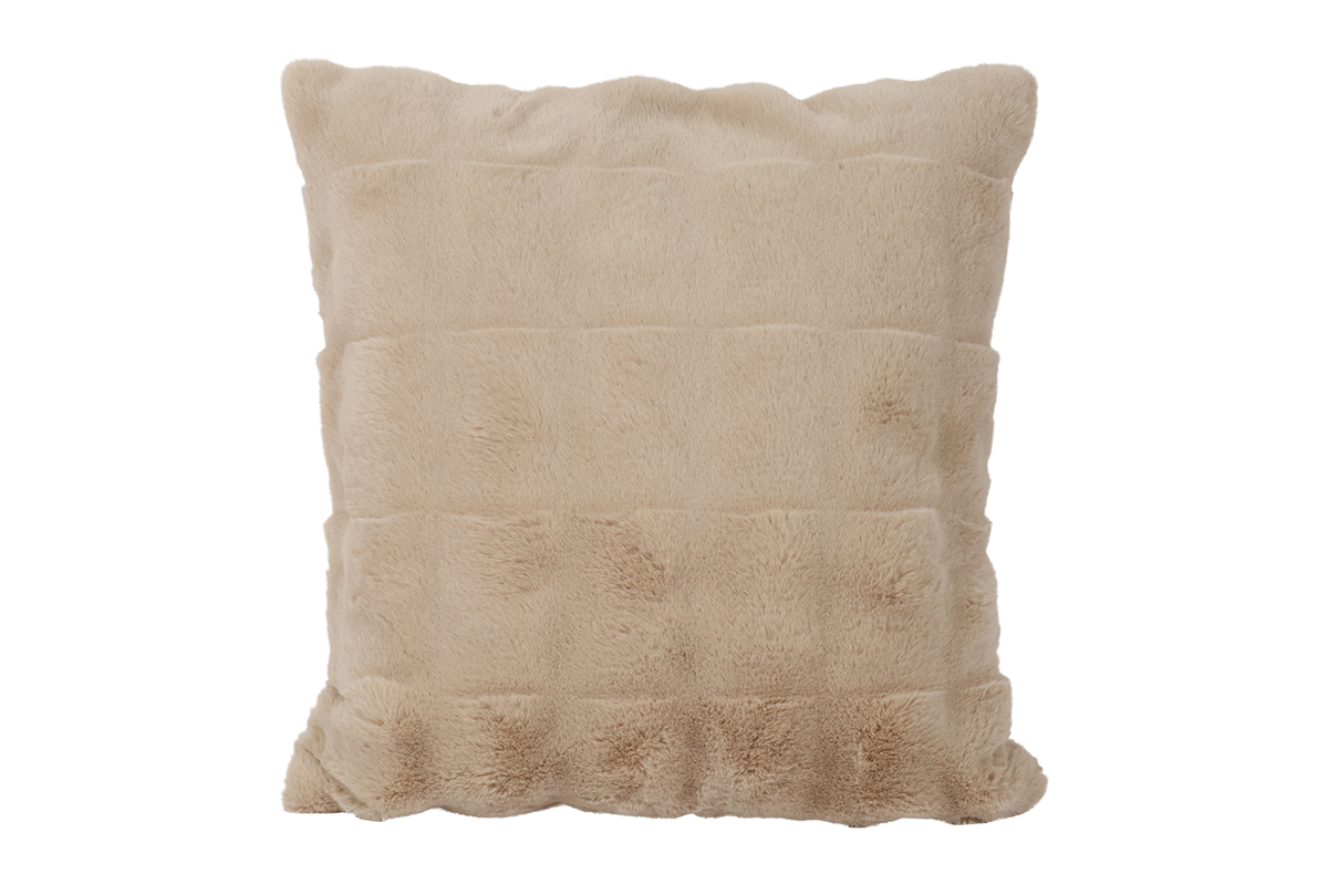 CUSCINO FAUXFUR 45X45CM. CREMA