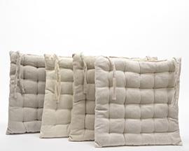 COTTON CHAIR 40X40CM. BEIGE
