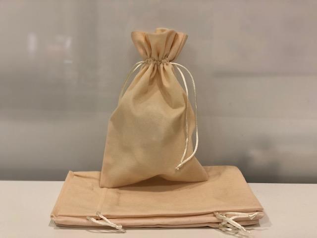 BAGS VELVET 5PZ. 15X25CM. CREAM