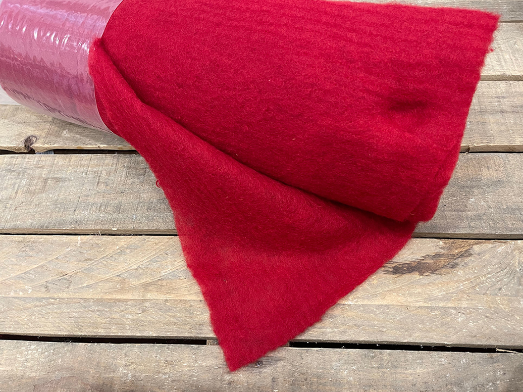 ROTOLO LANA COTTA H.55CM.X10MT. ROSSO