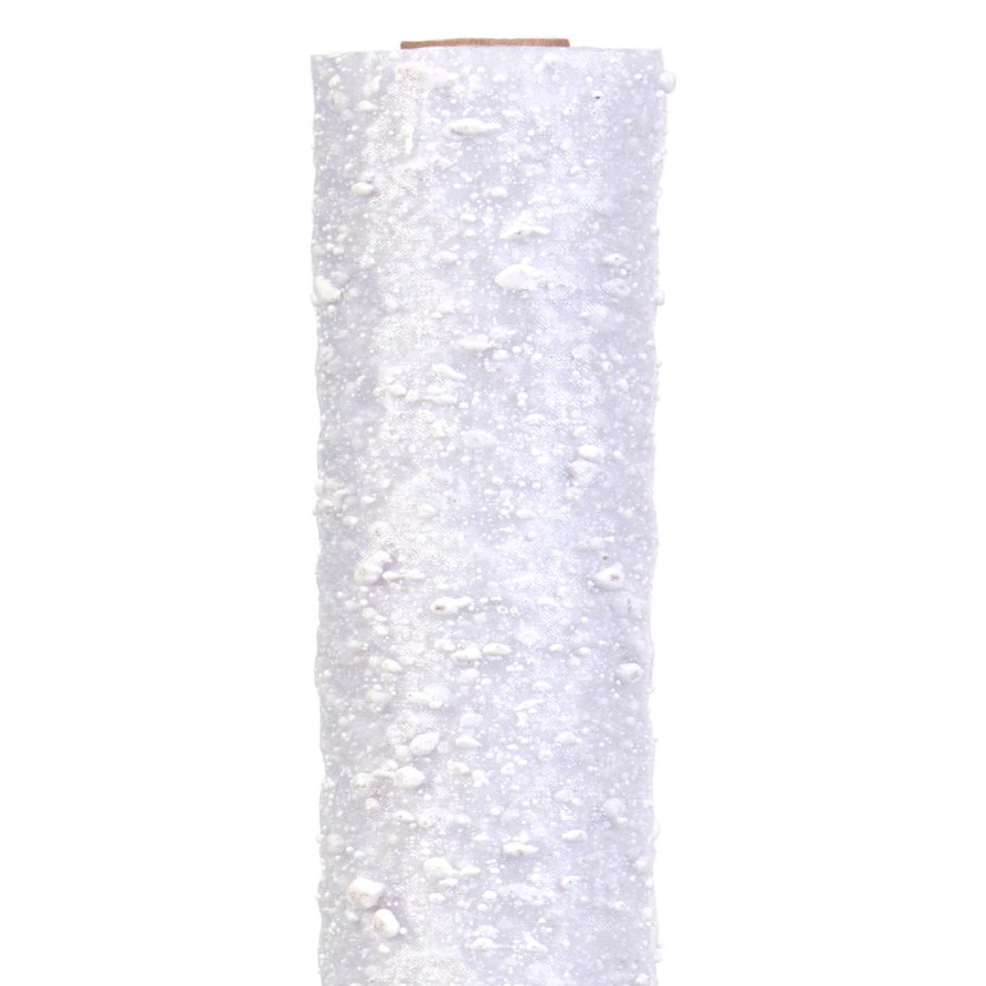 BOB.ORGANZA NEVE 72CM. 9MT. BIANCO
