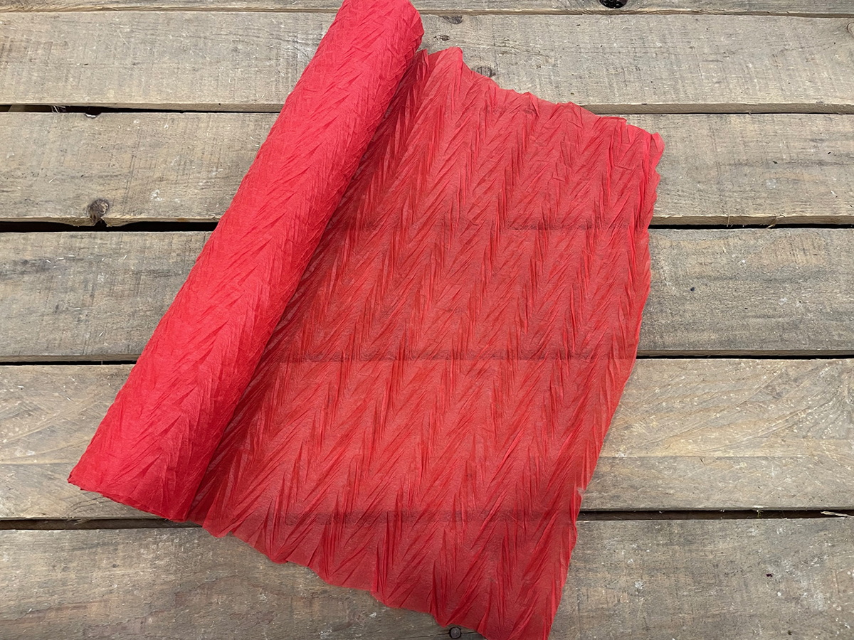BOBINETTA TNT ONDE 50CM. X5YDS ROSSO