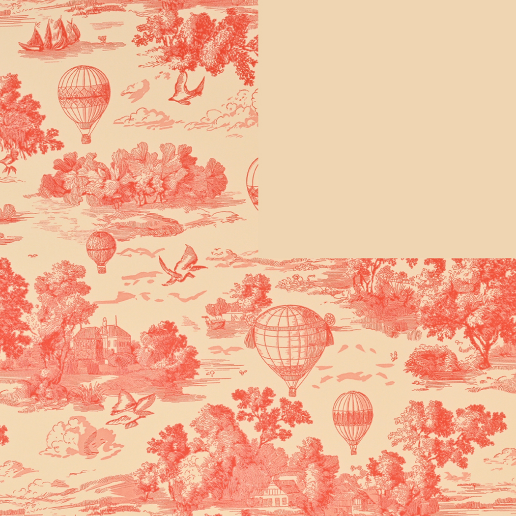BOB.TOILE DE JOUY 1X25MT. 40MY POLYP. ROSSO