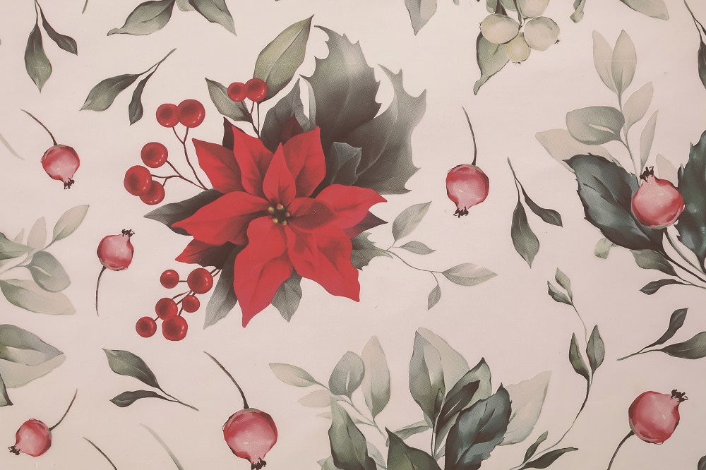 BOB.MATT. XMAS FLOWER MAT 1X25MT. 30MY XX